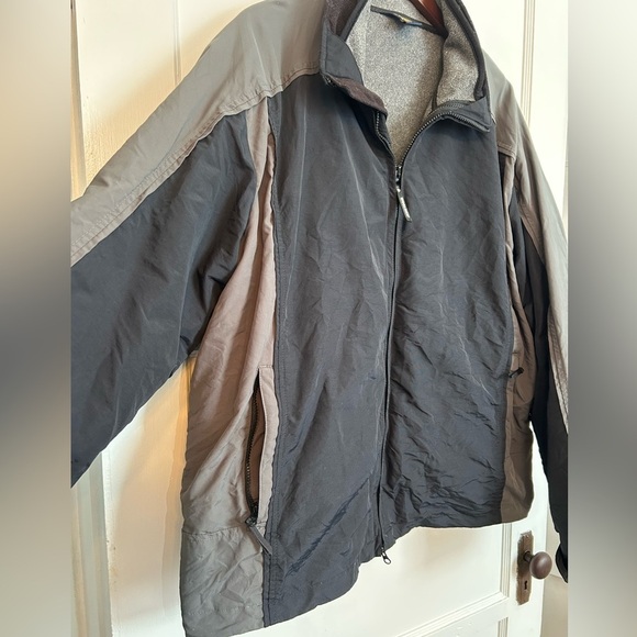 WOOLRICH Men’s 2 in 1 Jacket Removable Fleece Liner Black and Grey Size 2XL - Picture 2 of 10